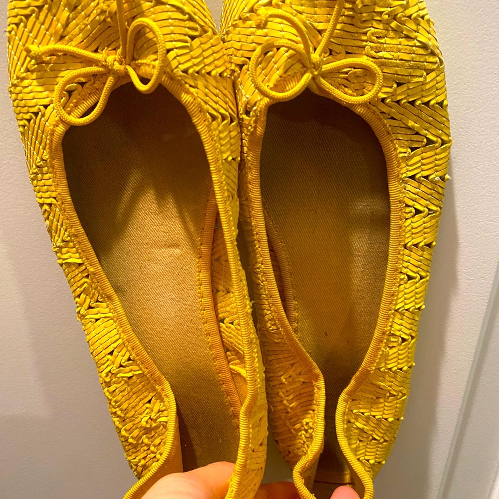 Old Navy & Dr Shools Flats, both size 7. Yellow ones well worn, Tan ones worn 2x